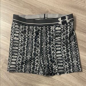 Under Armour Black and Gray Patterned Shorts